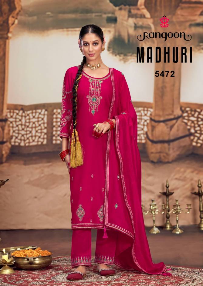 Madhuri By Rangoon Silk Designer Kurti With Bottom Dupatta Wholesale Price In Surat